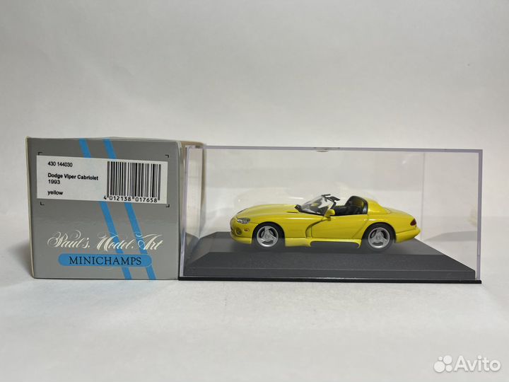 Dodge Viper Cabriolet 1993 yellow Minichamps