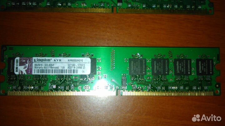 Kingston, Hynix: 1Gb, 512 Mb, 800Mhz, 600Mhz DDR2