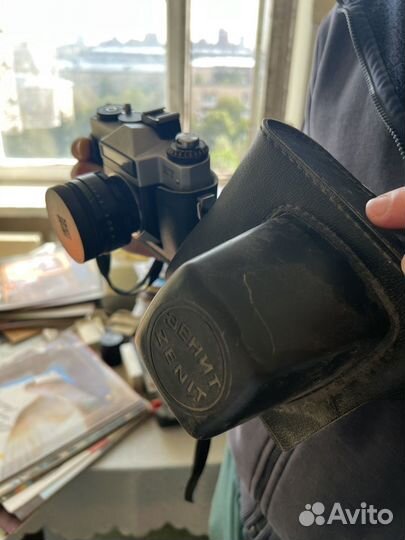 Пленочный фотоаппарат зенит ет СССР +вспышка сэф 3