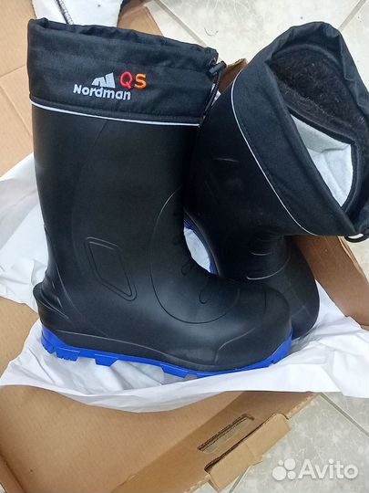 Сапоги из эва,45 р,зимние, с теплыми чехлами