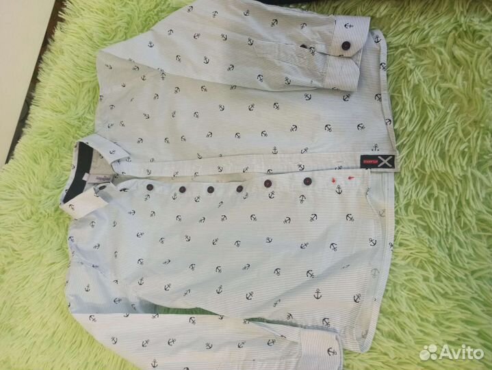Для мальчика рубашка 122 и брюки 134