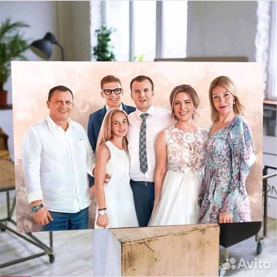 Портрет на холсте по фотографии