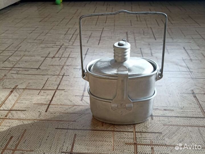 Котелок армейский с фляжкой СССР