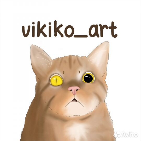 Портрет кота по фото digital художник