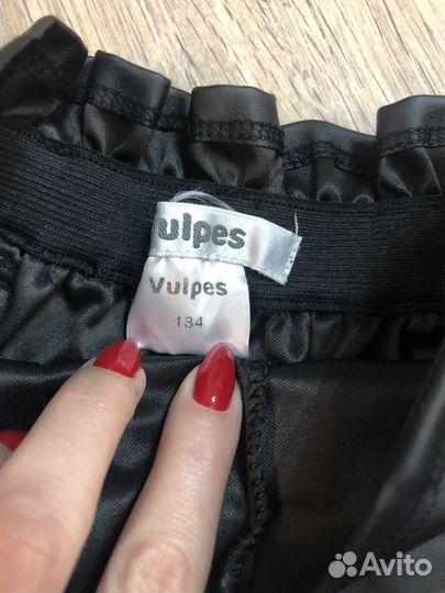 Блузка и шорты кожзам размер 146