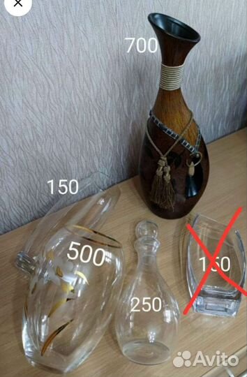 Вазы, салатники, графин