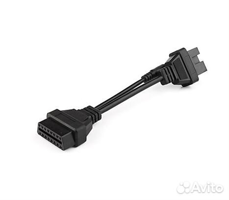 Переходник 16 pin OBDll-12 pin Mitsubishi, Hyundai