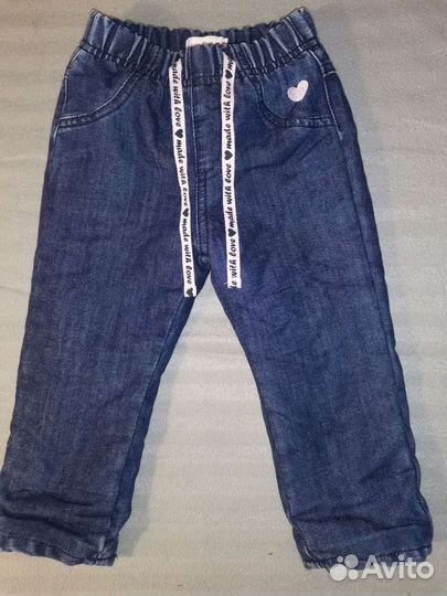 Джинсы для девочки 86