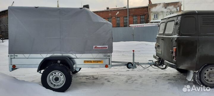 Прицеп Крепыш Плюс (2,5х1,5) тент 1,5 метра R16