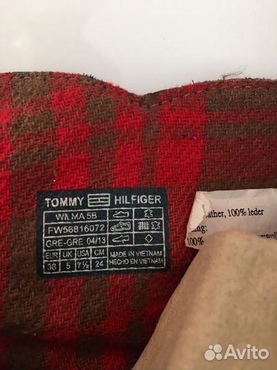 Tommy Hilfiger ботильоны натуральная кожа 38,5