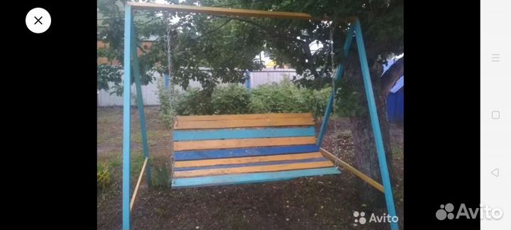 Детские качели уличные