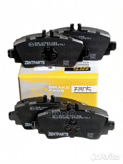 Колодки дисковые передние mb w168 zentparts Z07