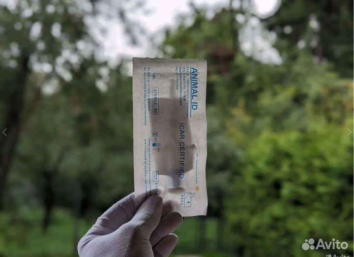 Чипирование Чип для животных 1.25х7 мм
