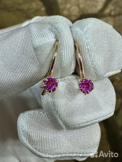 Золотые серьги СССР