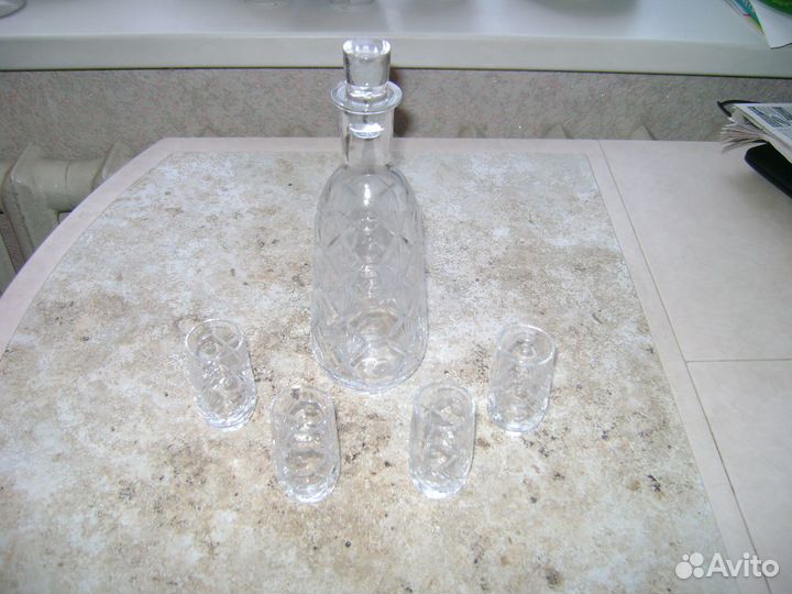 Хрустальный сервиз для водки/коньяка/наливок