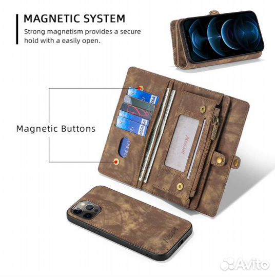 Чехол-бумажник-кошелек для телефона Samsung A50