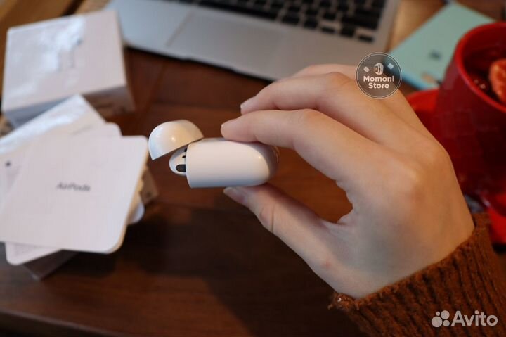 Airpods 2 (новые, ростест, бонус чехол)