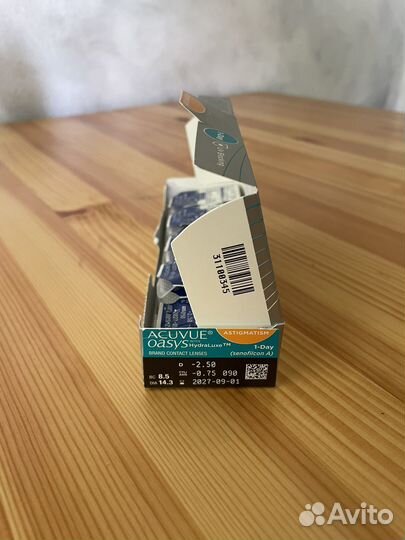 Линзы acuvue oasys for astigmatism