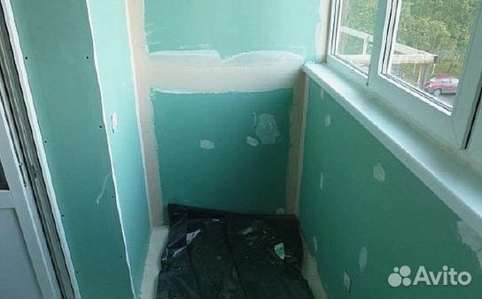 Отделка балкона гипсокартоном