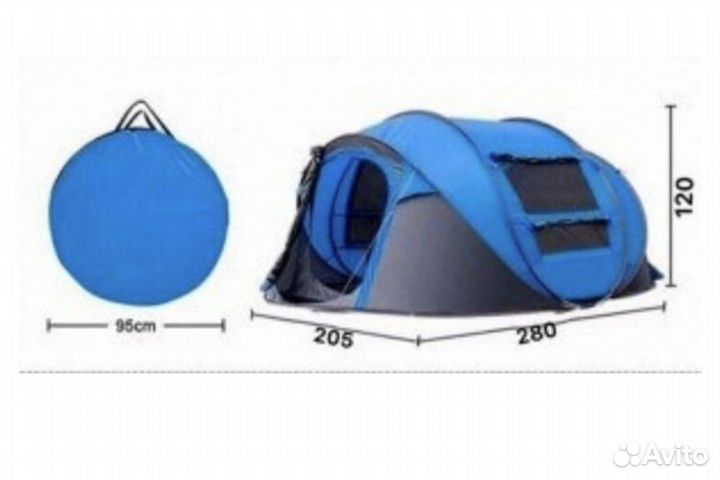 Палатка автоматическая 5ти местная Traveltop 1906