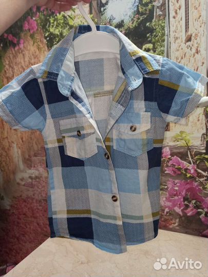Рубашки на мальчика 92, 104