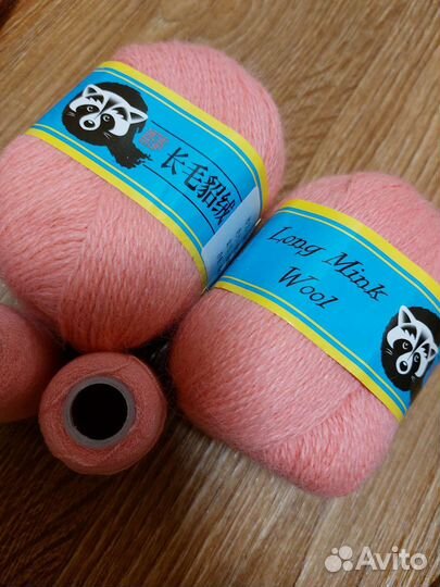 Пряжа пух норки