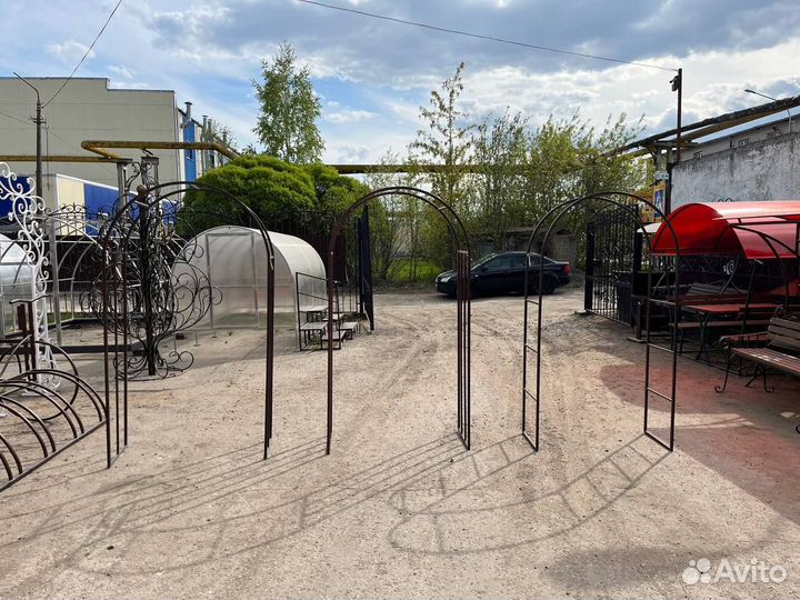 Пергола кованая, садовые арки