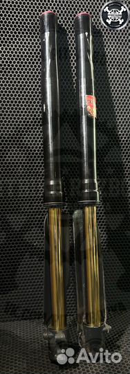 Передняя подвеска с регулировками на питбайк