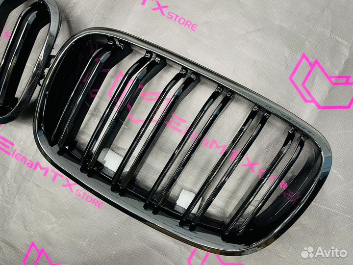 Peшетка pадиатopa М-cтиль BMW X5 E70 X6 E71