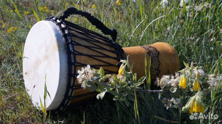 Барабан Джамбе (ручная работа)