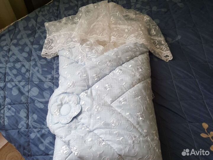 Конверт на выписку для мальчика зимний