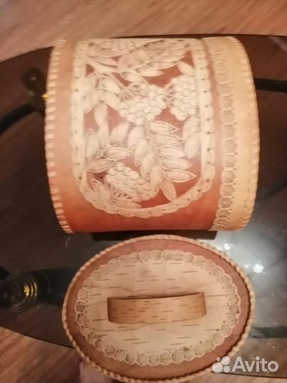 Корзина из коры березы