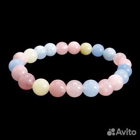 Браслет из камня Берилловый кварц 8мм Оберег