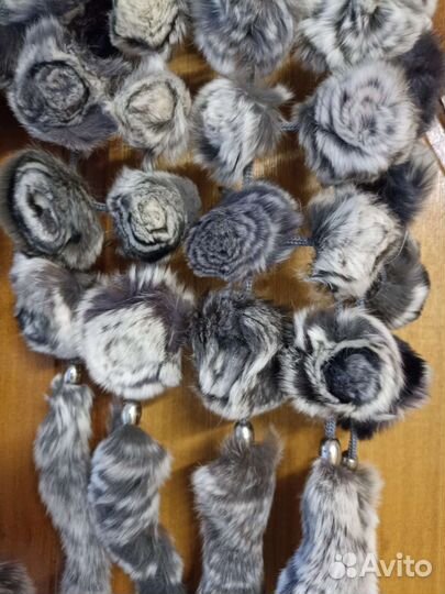 Палантин- шарф из меха кролика