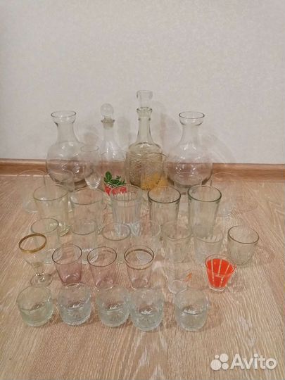 Графины ссср. Стаканы ссср. Стопки СССР