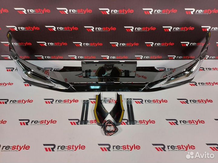 Губа передняя Prado 120 Стиль Modellista