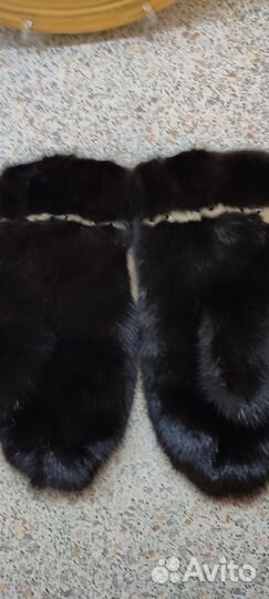 Варежки женские норковые