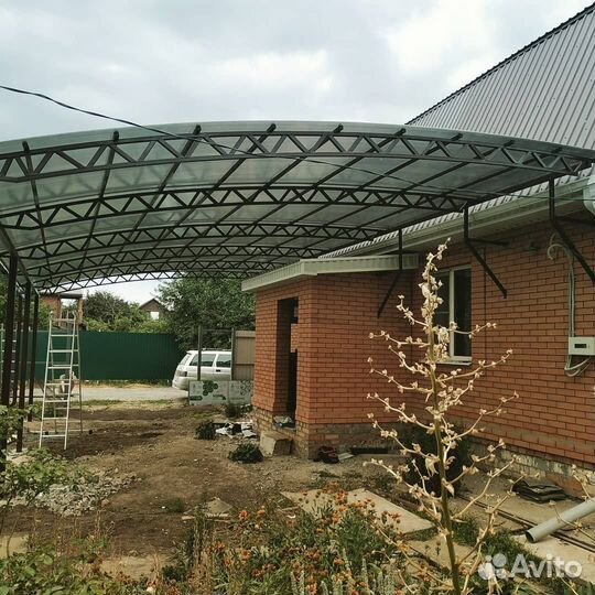 Навесы/беседки/козырьки/под ключ