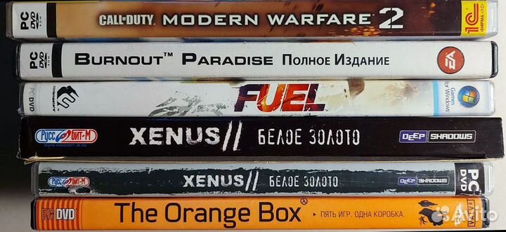 DVD диски с играми (PC, Лицензия, 5 штук)