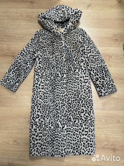 Искусственная шуба под леопард