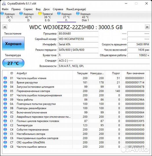 Жесткий диск 3тб WD Blue