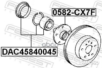 Подшипник ступ.toyota avensis/camry/corolla/lexus