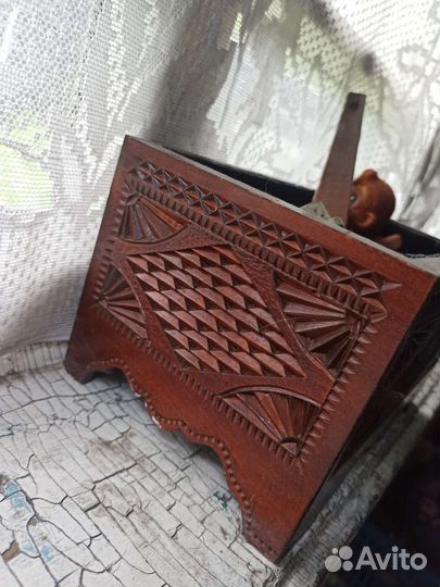 Шкатулка деревянная СССР