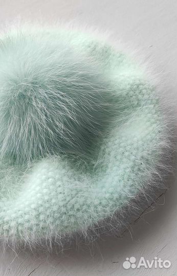 Берет из пуха норки