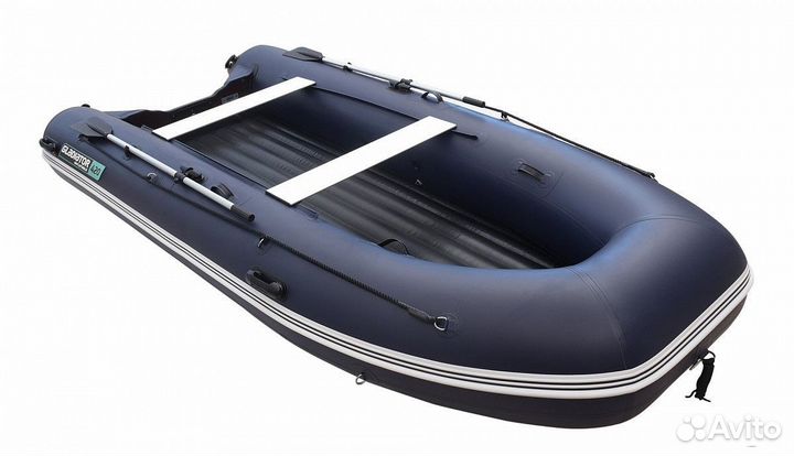 Надувная лодка gladiator e420pro синяя
