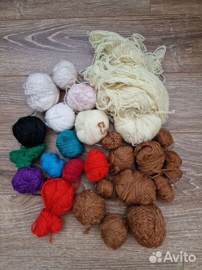 Пряжа для вязания СССР шерсть/полушерсть