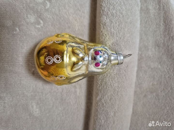 Стеклянные ёлочные игрушки СССР