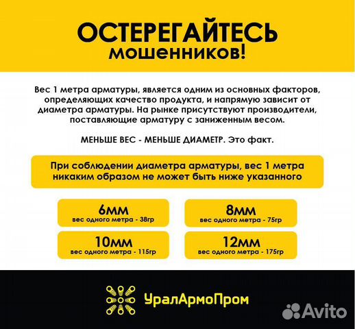 Стеклопластиковая арматура 6мм 50 метров