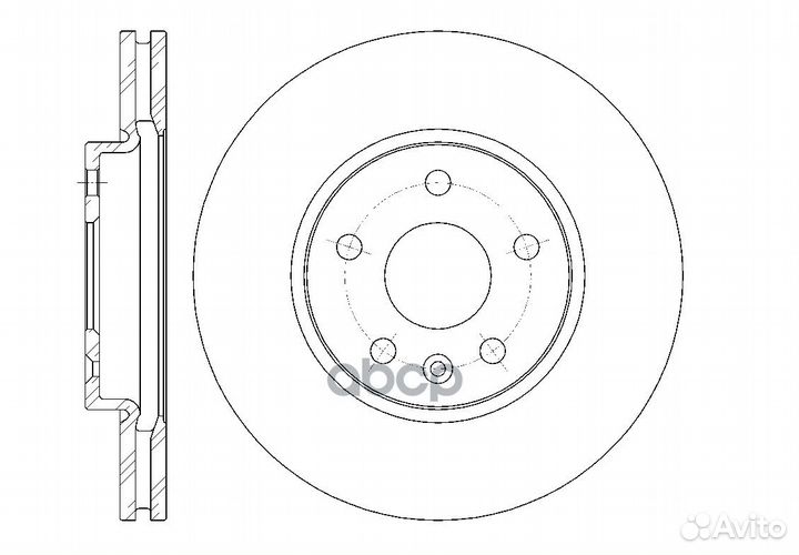 Диск тормозной вентилируемый G-brake GR-21035