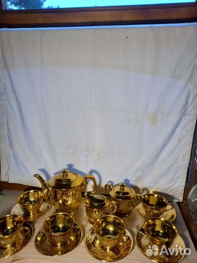 Сервиз чайный золотой дракон Япония